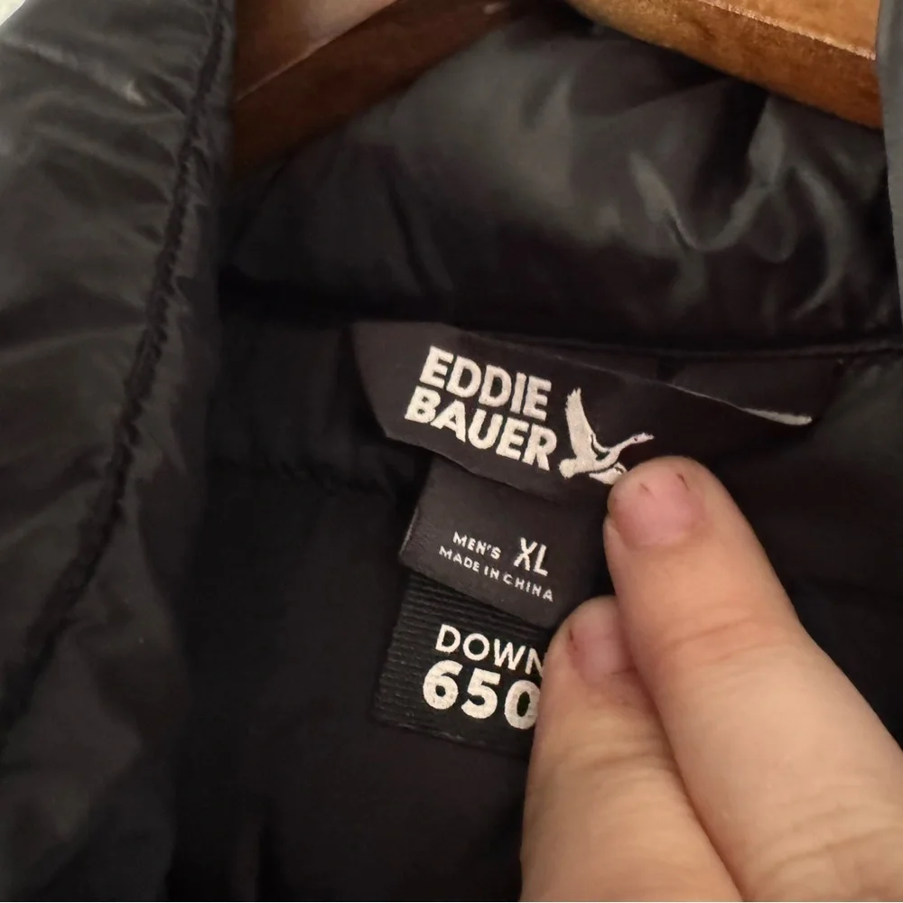 Eddie Bauer CirrusLite Down Puffer Vest NEW Black Outdoor Gorpcore XL Athleisure - Picture 6 of 12